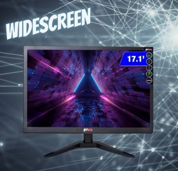 Monitor Led 17.1" Prizi Slim Widescreen 16:9, 5Ms. 60Hz Preto - PZ0017MHDMI