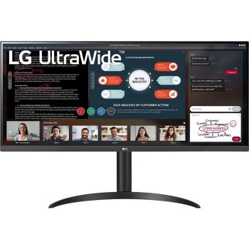 Monitor Lg 34" Ultrawide 34wp550 Full Hd Ips Hdr10 Hdmi Amd Freesync Com Altura Ajustável 75HZ