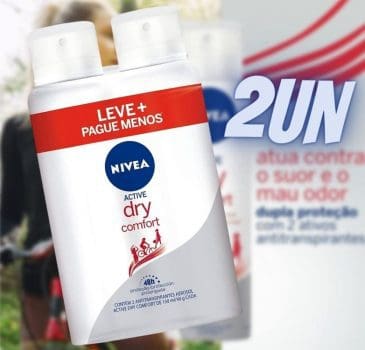 NIVEA Kit Desodorante Aerossol Dry Comfort Feminino 150Ml - 2 Unidades, pacote de 2