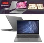 Notebook Lenovo Ultrafino Ideapad 3 R5-5500u 12gb 256gb Ssd Linux 15.6 82mfs00000 Cinza