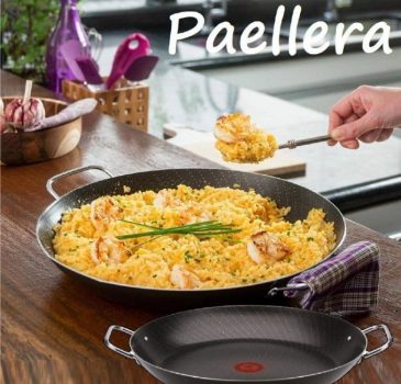 Panela Paellera Rochedo 34cm Inova 3,4L Cozinha Antiaderente