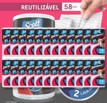 Pano Reutilizável Scott Duramax - 24 Rolos