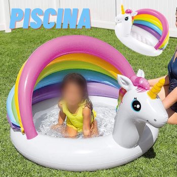 Piscina Arco-Íris c/cobertura 45L