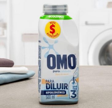 Sabão Líquido Omo Puro Cuidado Para Diluir 500Ml, Omo