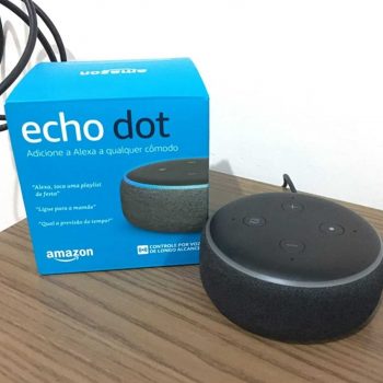 Smart Speaker Amazon com Alexa Preto - ECHO DOT 3ª Geração