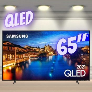 Smart TV 65" Samsung Qled 4k 65Q60A Modo Game Som Em Movimento Virtual Tela Sem Limites Design Slim