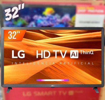 Smart TV LED 32" HD LG 32LM621CBSB.A, 3 HDMI, 2 USB, Bluetooth, Wi-Fi, Active HDR, ThinQ AI