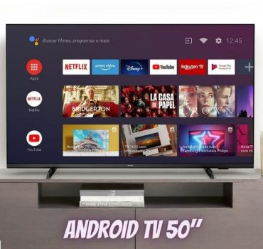 Smart Tv Philips Android Tela 50" 50pug7406/78 4k Google Assistant Comando De Voz Dolby Vision/Atmos Vrr/Allm Bluetooth