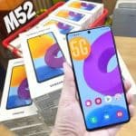 Smartphone Samsung Galaxy M52 5G 128GB 5G Wi-Fi Tela 6.7'' Dual Chip 6GB RAM Câmera Tripla + Selfie 32MP