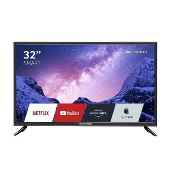 Tela 32 Polegadas HD com Função Smart e Wifi Integrado Entradas HDMI + USB + RJ45 + AV - TL020