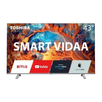 Tela Toshiba 43 Polegadas DLED 4K Smart VIDAA - TB003