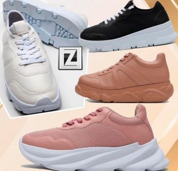 Tênis Dad Sneaker Chunky Zatz Recortes Rosa