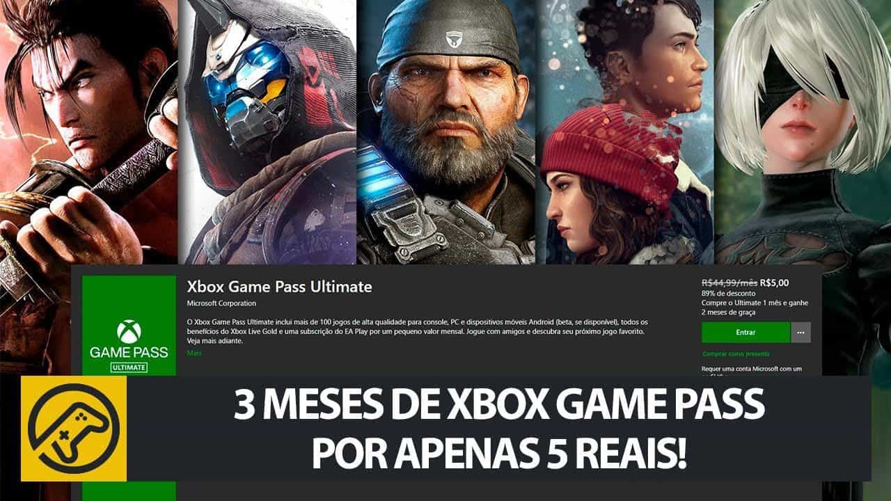 3 MESES de GAME PASS, no PC, por 5 REAIS! - Promotop