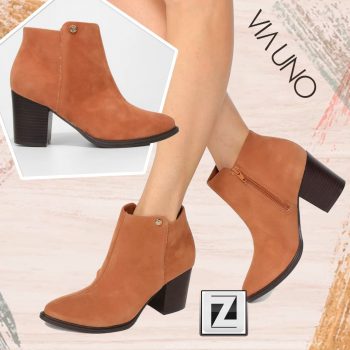 Bota Cano Curto Via Uno Cabra Feminina