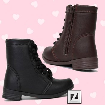Bota Infantil Coturno Cano Curto Bella Ninna Feminina