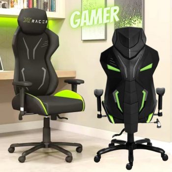 Cadeira Gamer XT Racer Reclinável Preta e Verde - Platinum Series XTP140