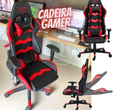 Cadeira Gamer XT Racer Speed Series, Até 120kg, Com Almofadas, Reclinável, Descanso de Braço 2D