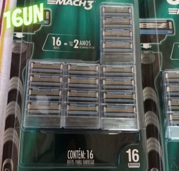 Carga para Aparelho de Barbear Gillette Mach3-16 unidades