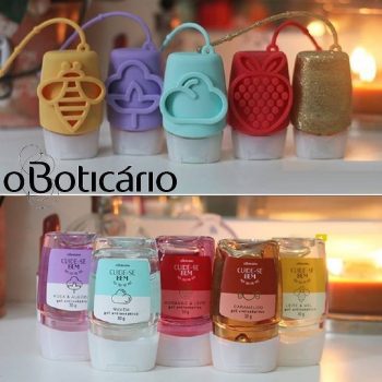 Combo Creme para Mãos ou Álcool em Gel com Capinha