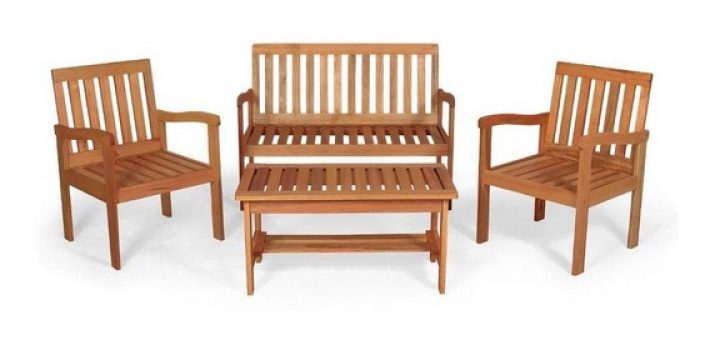 Conjunto Jardim em Madeira Robust - Natural