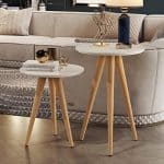 Conjunto Mesa Apoio e Lateral Maju - Off White