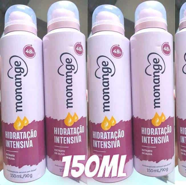 Desodorante Aerossol Monange Hidratação Intensiva Monange 150ml (90G)