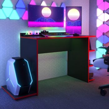EscrivaninhA Sky Gamer Preta / vermelha