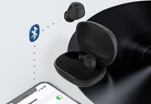 Fone de Ouvido Edifier TWS W180T, Bluetooth, Som APTX, Cancelamento de Ruído, Resistente à Respingos, Preto