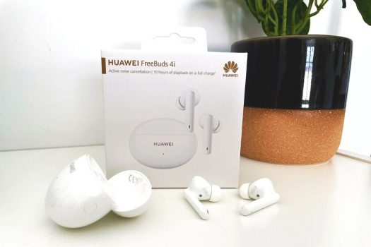 Fones de ouvido HUAWEI FreeBuds 4i, Intra-auriculares sem fio, com cancelamento de ruído ativo confortável, carregamento rápido, bateria de longa duração, som cristalino, microfone duplo (Branco)