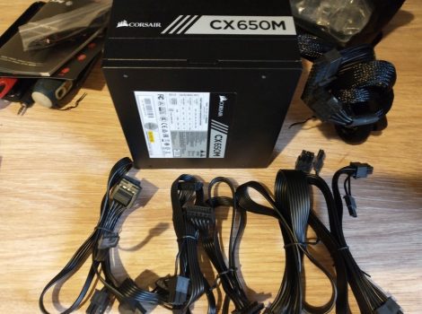 Fonte Corsair CX650M - 650W, 80 Plus Bronze, Semi-modular, Preto - CP-9020221-NA