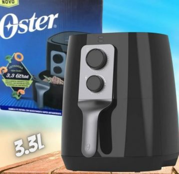 Fritadeira sem óleo, 3.3L, Preto, 127V, Oster
