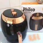 Fritadeira Sem Óleo - Air Fryer Philco Chrome 5,5 Litros Preta Com Timer - 127v
