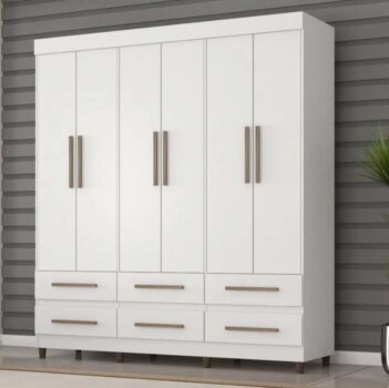 Guarda-roupa 6 Portas 6 Gavetas Araplac - Maia