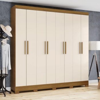 Guarda Roupa Casal 08 Portas 04 Gavetas Toscano Briz