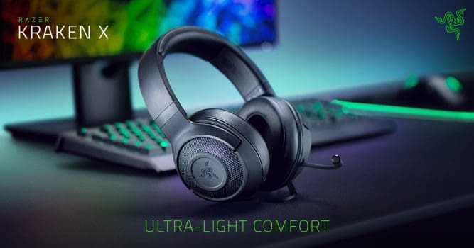 Headset Gamer Razer Kraken X Multi Platform, Preto