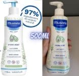 Hydra Bebê com Abacate Orgânico Mustela, Hidratante Corporal Infantil, 97% de Ingredientes de Origem Natural, 500Ml, Mustela Bebê, 500 Ml