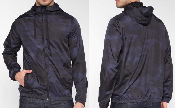 Jaqueta Corta Vento Wall Camuflada Masculina Tam. P