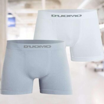 Kit 2 Cuecas Boxer Microfibra, Duomo, Masculino