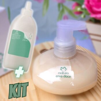 Kit Erva Doce Sabonete Cremoso com Refil (2 produtos)