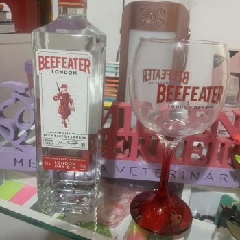 Kit Gin Beefeater Dry 750ml + Taça de Vidro 550ml