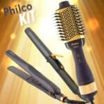 Kit Philco PKT3200 Prancha, Escova e Cacheador Biv