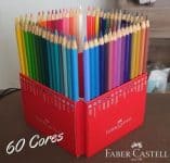 Lápis de Cor Aquarelável, Faber-Castell, EcoLápis, 120260G, 60 Cores