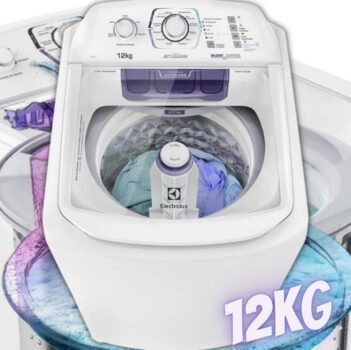 Lavadora de Roupas Electrolux LAC12 - 12Kg Cesto Inox 12 Programas de Lavagem