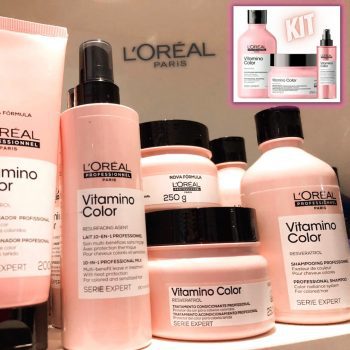 LOréal Professionnel Vitamino Color Shampoo + Máscara de Tratamento + Leave-in 10in1 Serie Expert - L'Oréal Professionnel