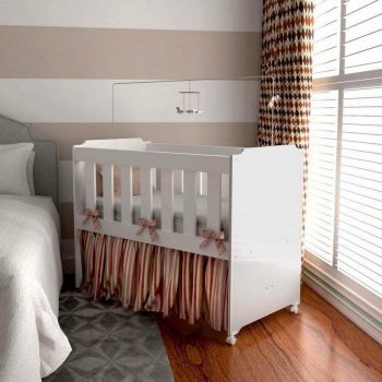 Mini Berço com Colchão Tigus Baby Branco