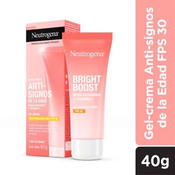 Neutrogena Gel Hidratante Facial Bright Boost Antissinais FPS 30 40ml