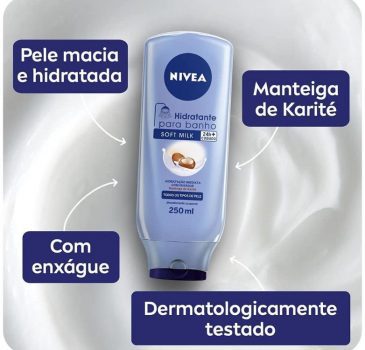 NIVEA Hidratante para Banho Soft Milk 250ml