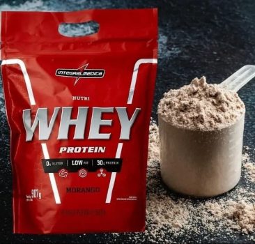 Nutriwhey Morango Pouch 907G, Integralmedica
