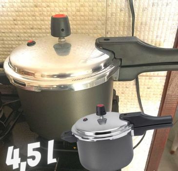 Panela de Pressão Antiaderente Multiflon Quartzo 4,5 l Preto