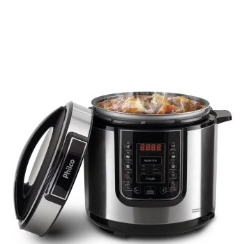 Panela De Pressão Digital 6l Inox Silver Ppps 01 127v